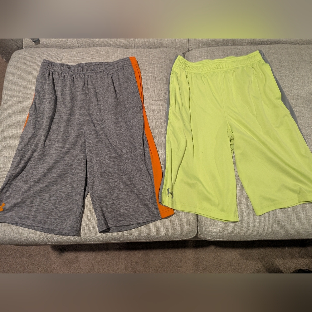 Under Armour Boys Youth Large YL Shorts Bundle Dri-fit